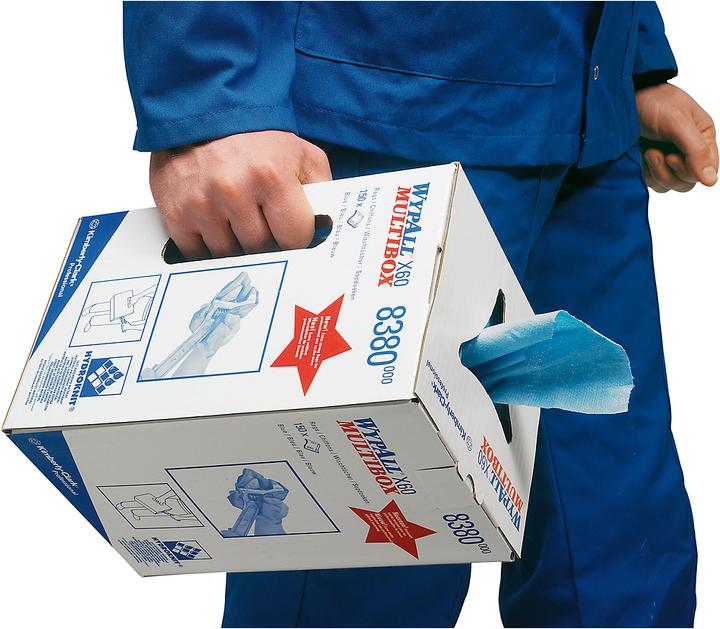 Actual product image Wypall Wipe X-60, made of hydroknit material, 150 wipes, 1-ply (1 pcs.)