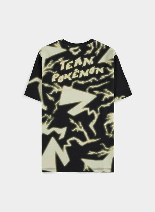 Actual product image Difuzed Pokémon - Pikachu Lightning Digital AOP Short Sleeved T-shirt - 2XL (XXL)