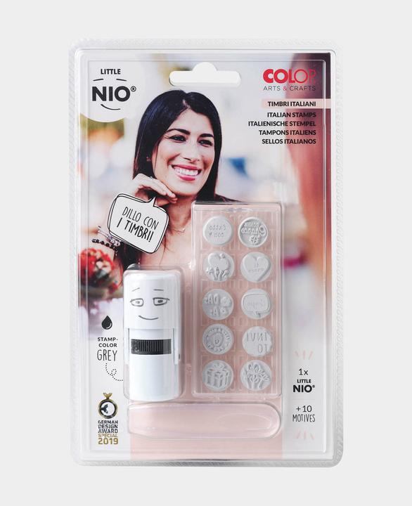 Immagine prodotto Colop Timbro Little NIO Set timbri italiani, 10 pezzi