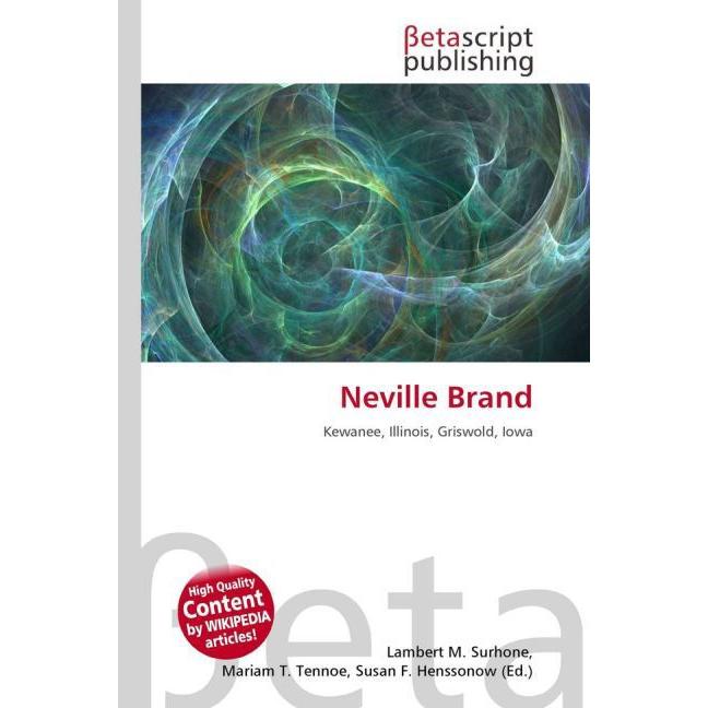 Neville Brand, Fachbücher