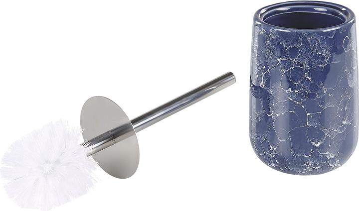 Actual product image Beliani Bathroom set 6-piece ceramic blue ANTUCO