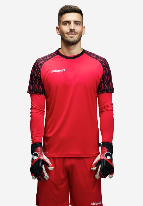 Produktbild Uhlsport Powerline Supergrip HN Torwarthandschuhe schwarz/rot/Weiss (7.5)