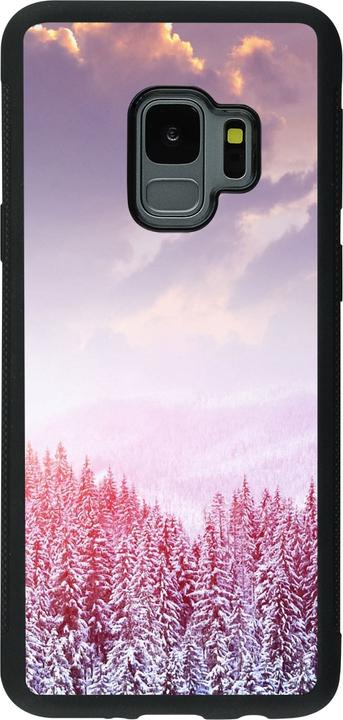 Actual product image PhoneLook Coque Silicone rigide noir Winter 22 Pink Forest (Samsung Galaxy S9)