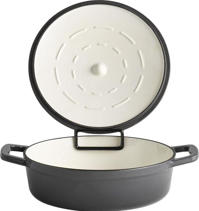 Produktbild APS Bräter mit Deckel "5 STARS" (Edelstahl, Gusseisen, 25 x 7 cm)