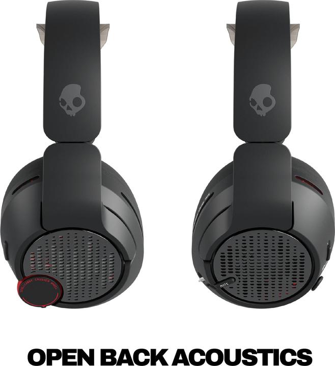 Actual product image Skullcandy Crusher Plyr 720 Wireless Gaming Headphones, black (Cable, Wireless)