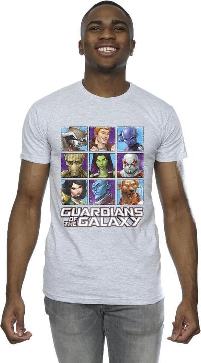 Immagine prodotto Guardians of the Galaxy Character Squares Maglietta Uomo (M)