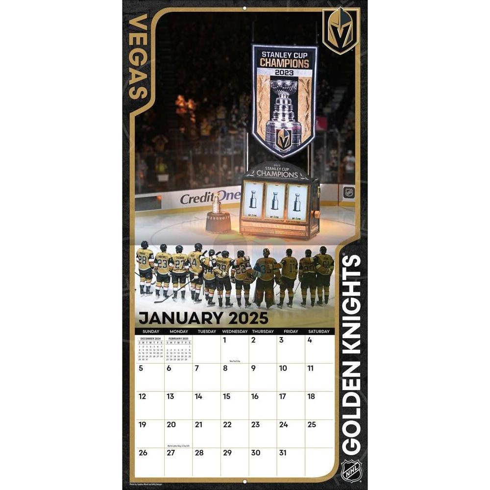 Thumbnail - Turner, Kalender, NHL - Vegas Golden Knights - 30.5 x 30.5 cm Team Wandkalender 2025 (30.5 x 30.5 cm, Französisch, Itali...
