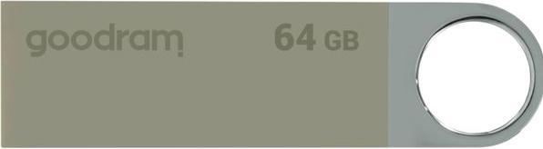 Produktbild Goodram UUN2-0640S0R111 - 64 GB - USB Typ-A - 2.0 - 20 MB/s - 9 g - Silber (64 GB, USB-A)