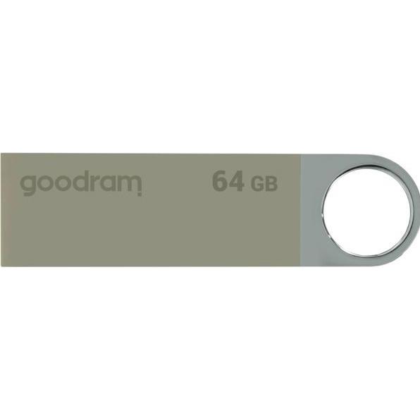 Goodram UUN2-0640S0R111 - 64 GB - USB Typ-A - 2.0 - 20 MB/s - 9 g - Silber (64 GB, USB-A), USB Stick, Silber