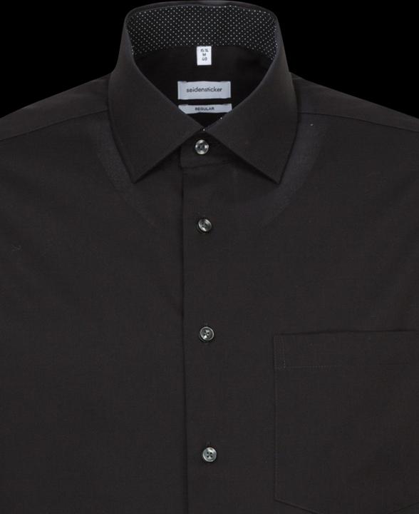 Produktbild Seidensticker Hemd Regular Fit Business Kent Patch12 black (XXL)