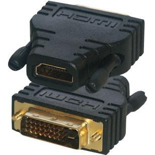 MCL Adapter DVI-D to HDMI (DVI, HDMI), Data + Video Adapter, Schwarz