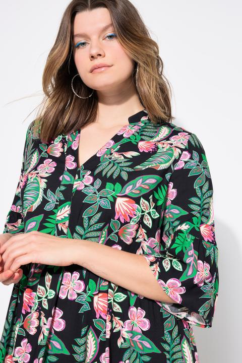 Produktbild Studio Untold Maxikleid, Blätter-Print, Volants (42, 44)