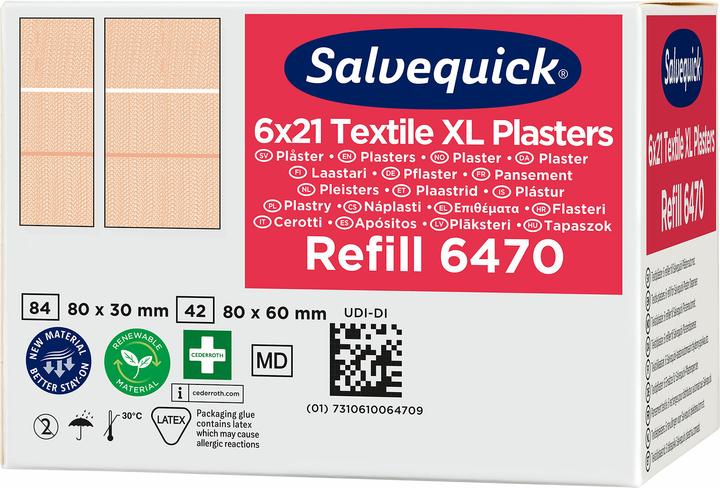Actual product image Söhngen Refill for SALVEQUICK, elastic plaster sections each 21 pcs, pack of 6 pcs (21 x)