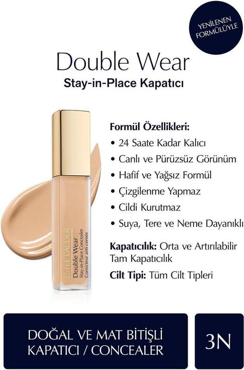 Produktbild Estée Lauder Estee Lauder Double Wear Stay-In-Place Concealer - 12 Ml (3N)