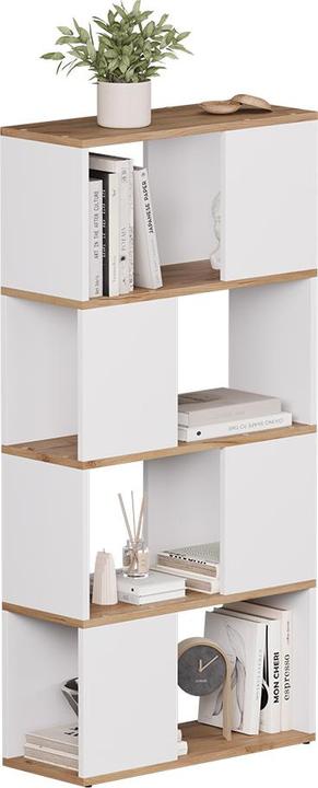 Actual product image Vicco Raumteiler Eneos, Weiss/Goldkraft Eiche, 60 x 124.5 cm
