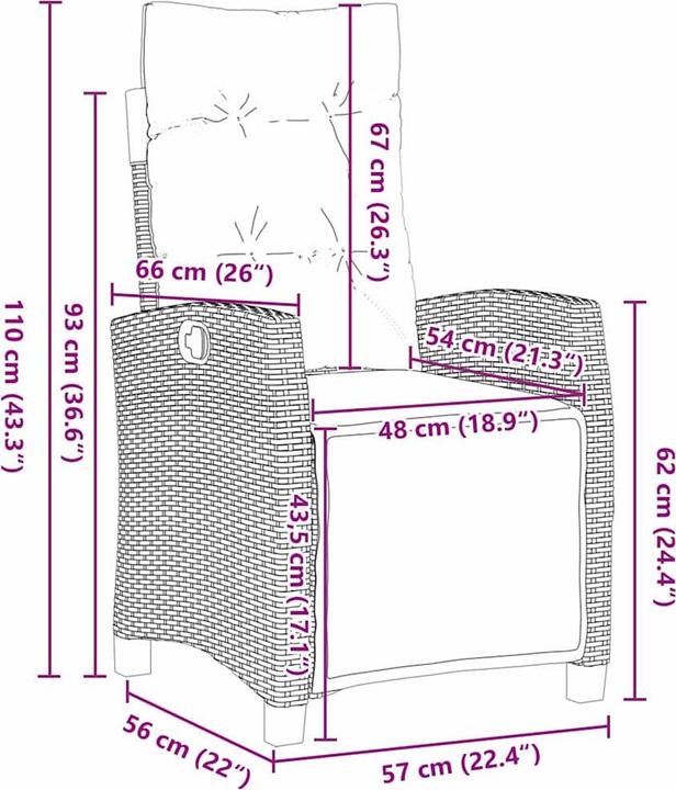 Produktbild vidaXL Garten Essgruppe (80 x 160 x 73 cm)