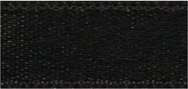 Rayher Ruban satin, noir, 10 m