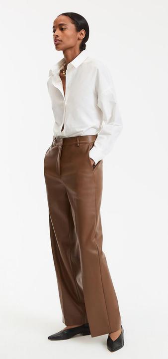 Actual product image La Redoute Collections Weite Hose aus Kunstleder (48)