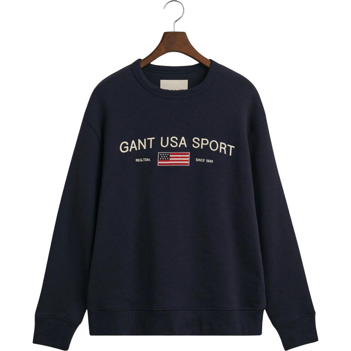 GANT, Herren, Pullover, Graphic, Blau, (L)