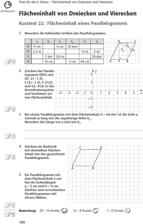 Valori nutrizionali e ingredienti Fit in Test und Klassenarbeit Mathematik 5./6. Klasse Gymnasium (Tedesco, Christine Kestler, 2017)