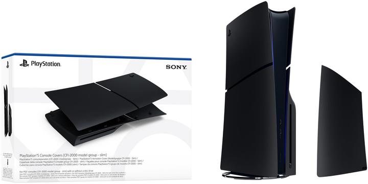 Actual product image Sony PS5 Standard SLIM Cover - Midnight Black (PS5)