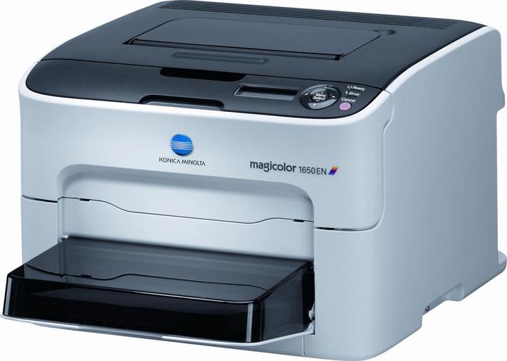 Konica Minolta Magicolor 1650EN, colour laser printer, A4, LAN (Laser, Colour)