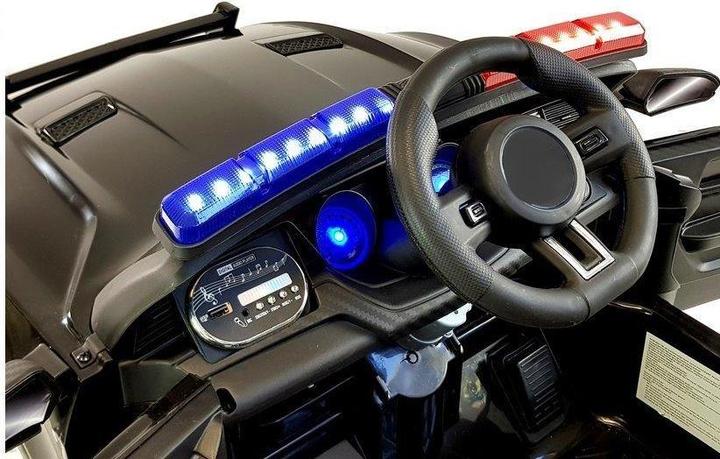 Actual product image Lean Toys Electric car for children Police - BBH0007, black (12 V)