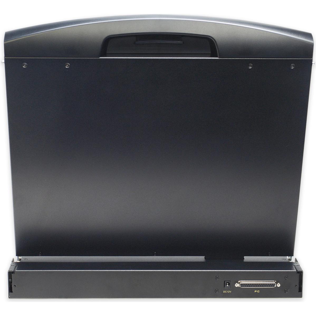 Thumbnail - Digitus Modulare Konsole mit 43,2cm 17Zoll TFT ohne Tastaur ohne KVM Modul RAL 9005 - schwarz, KVM Switch, Schwarz