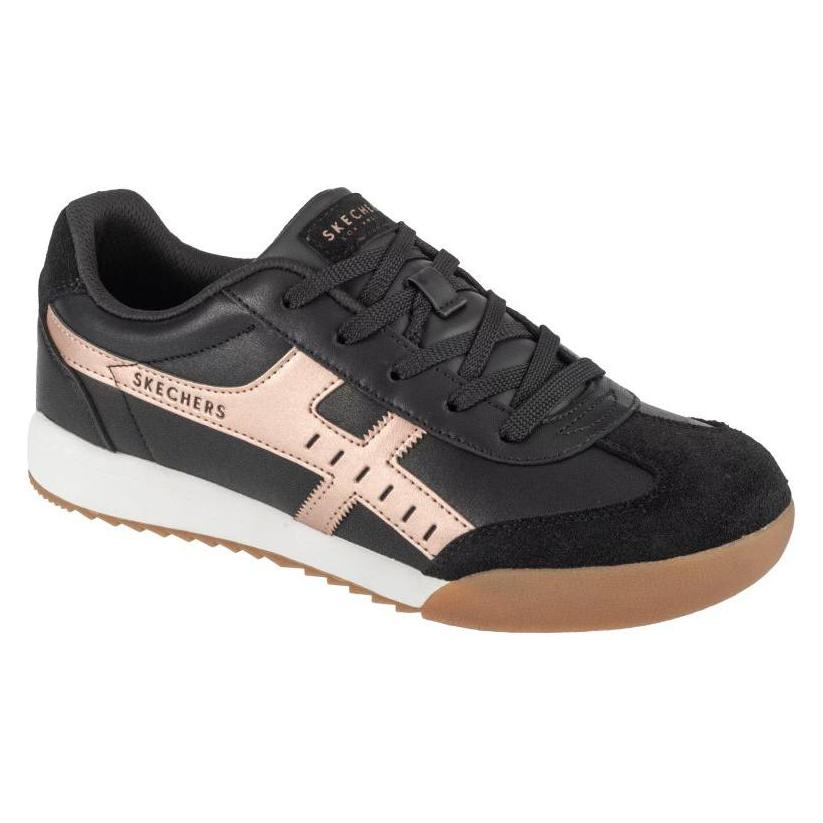 Skechers, Vrouwen, Sneakers, Zinger - Metallic Wegen 177500-Bkrg - 38, Zwart, Goud, (38)
