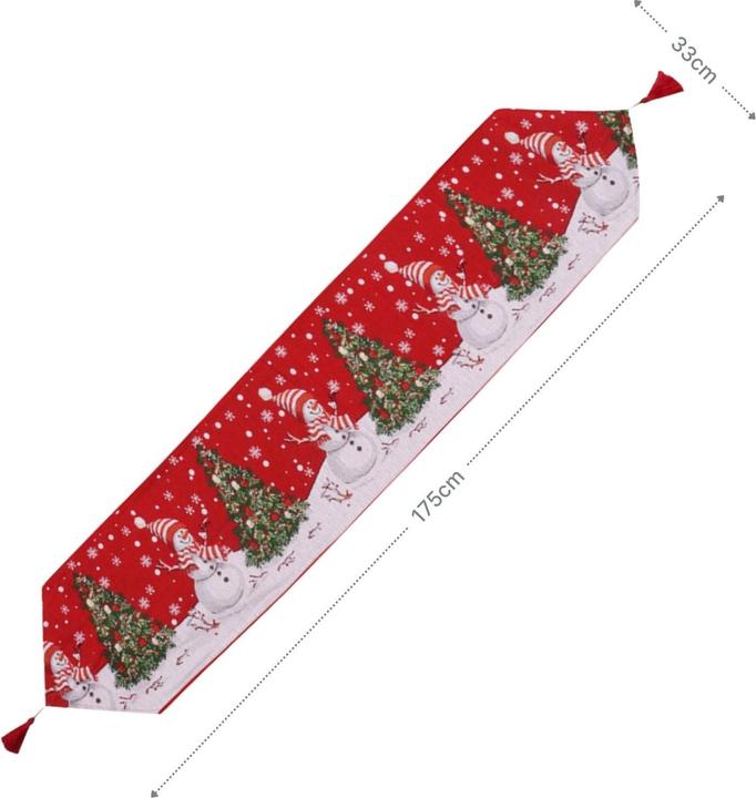 Produktbild Hermex Tischläufer Tischdecke Weihnachtsdeko Deko-Läufer Tischband Tischdeko