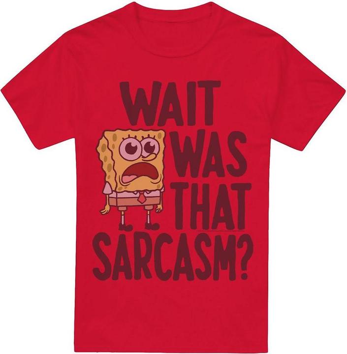 Immagine prodotto Spongebob Squarepants Sarcasm Maglietta Uomo (4XL)