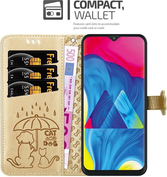 Produktbild Cadorabo Book Hunde & Katzen Cover (Samsung Galaxy A10, Samsung Galaxy M10)