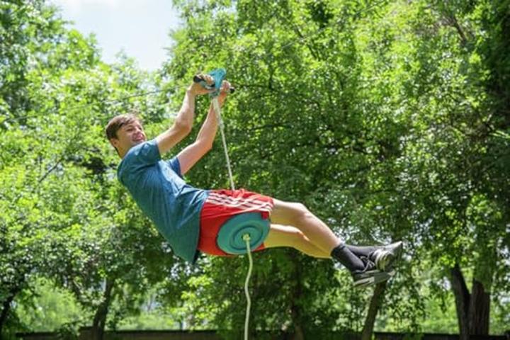 Image du produit Trelines Tyrolienne avec frein (30 m + montage rapide)