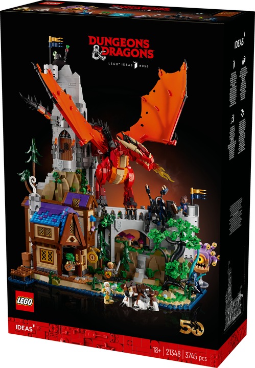 Immagine prodotto LEGO 21348 Dungeons & Dragons: La saga del Drago Rosso (21348, LEGO Ideas, Set LEGO rari)