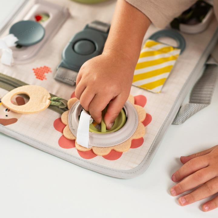 Actual product image Taf Toys Busy Board Snap 'n Learn