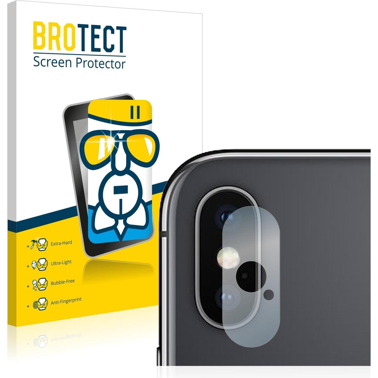 BROTECT AirGlass Panzerglasfolie (1 Stück, Apple iPhone XS Max), Smartphone Schutzfolie, Transparent