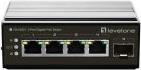 Productafbeelding LevelOne Schakelaar 5Port Gigabit PoE DIN-Rail,-30°C tot 65°C (5 ports)
