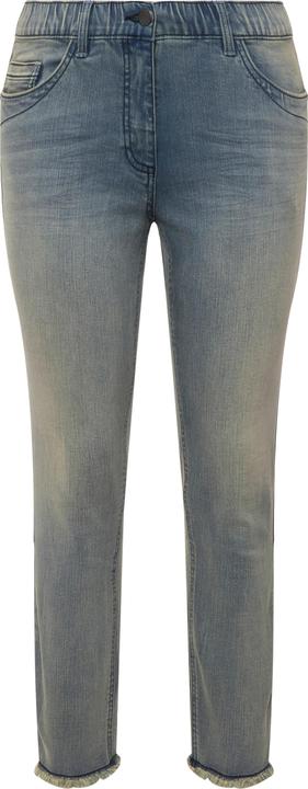 Immagine prodotto Ulla Popken Jeans modello Sarah con orli sfrangiati, taglio della gamba aderente e cinque tasche (50)