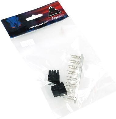 Actual product image Phobya VGA Power Connector 8Pin male, 2 pieces