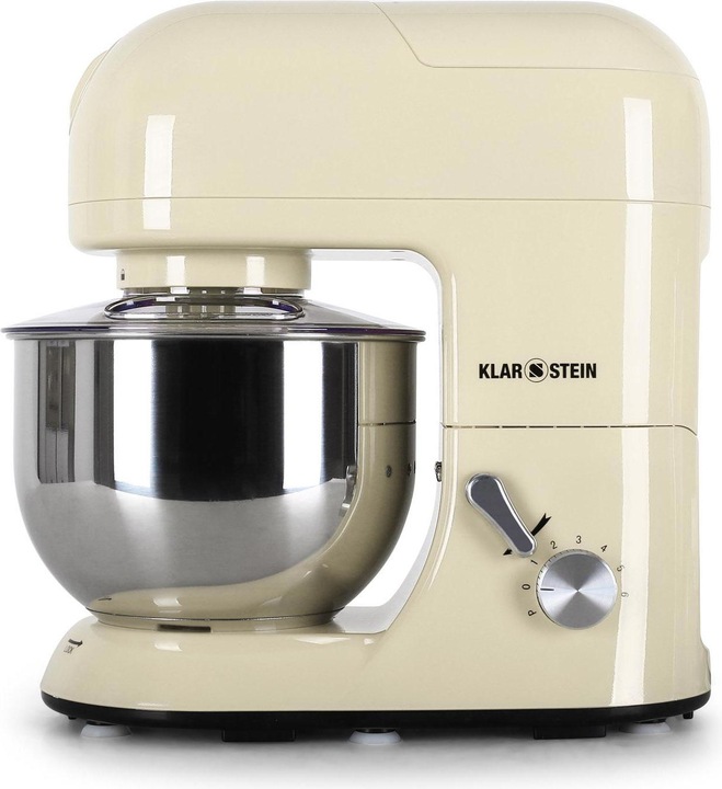 Produktbild Klarstein Lucia Morena Küchenmaschine inkl Fleischwolf1200W, 5 Liter, Creme (1200 W)