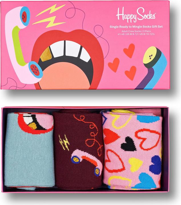 Actual product image Happy Socks Single Ready To Mingle (pack of 3, 36 - 40)