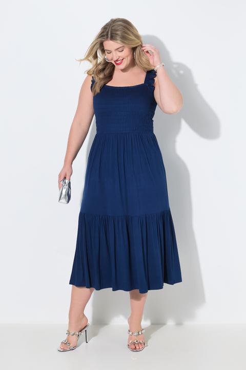 Image du produit Miamoda Robe midi smockée, modèle sans manches (46)