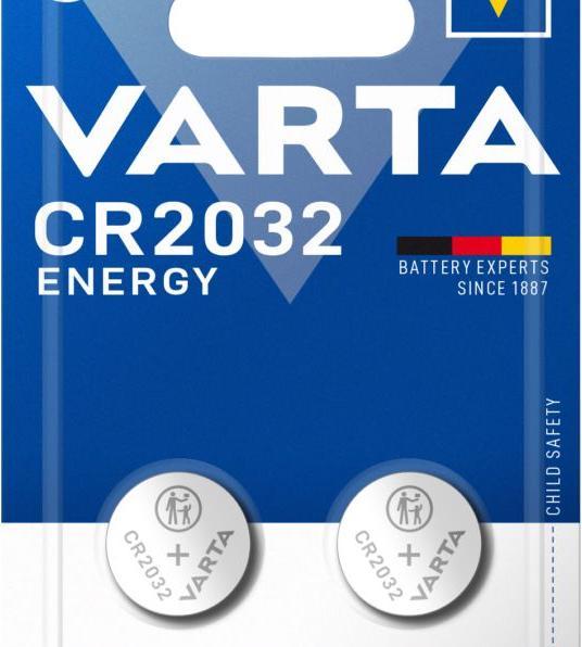 Varta Bateria Energy CR2032 230mAh 2 szt. (2 pcs, 230 mAh)