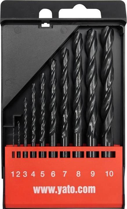 Produktbild Yato Twist Drill Bit Set 10pcs (1, 10 mm, 2, 3, 4, 5, 6, 7, 8, 9)