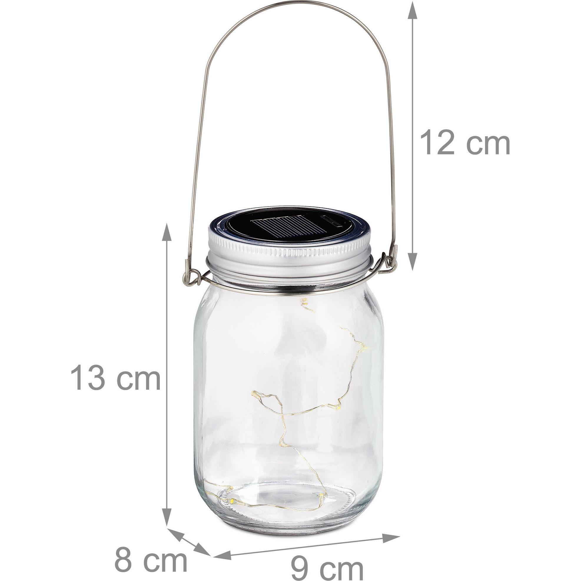 Thumbnail - Relaxdays, Gartenbeleuchtung, 3x Solar Glas