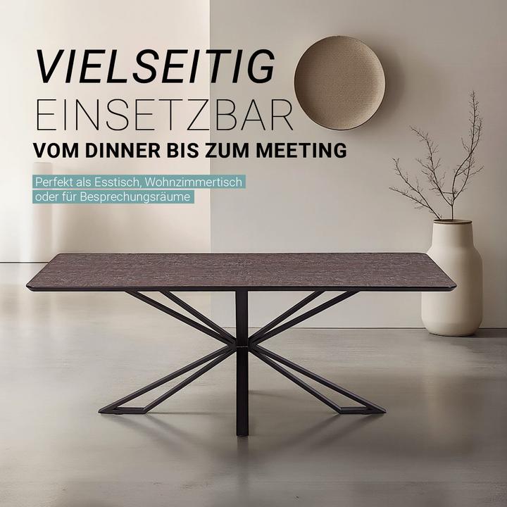 Immagine prodotto Homestyle4u Esstisch (200 x 100 x 76 cm)