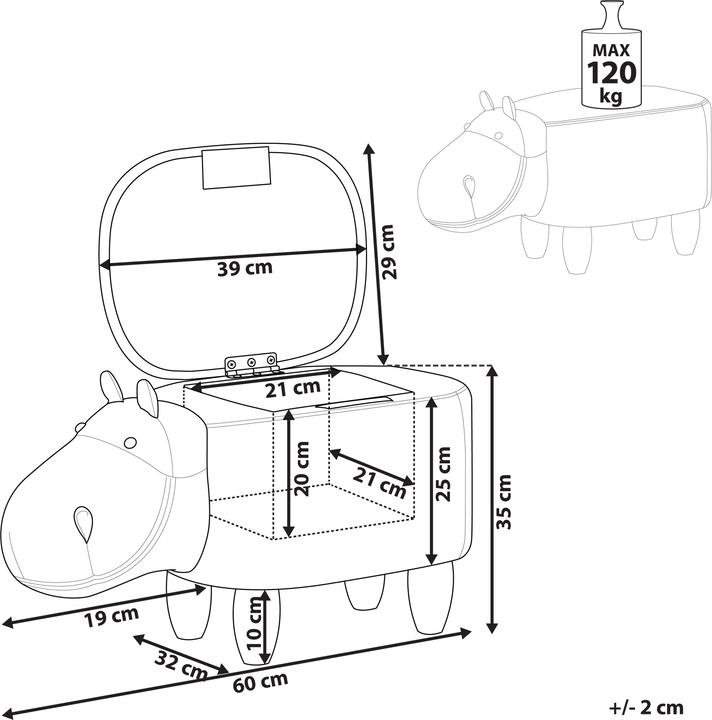 Produktbild Beliani Hippo