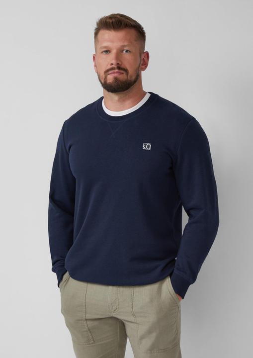 Produktbild s.Oliver Sweatshirt Sweatshirt aus Baumwollmix mit Crew Neck (XXL)