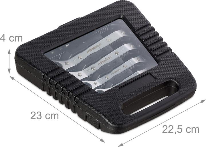 Produktbild Relaxdays Ringratschenschlüssel-Set (11 mm, 14 mm, 6 mm, 7 mm, 15 mm, 13 mm, 10  mm, 12 mm, 9 mm, 8 mm)