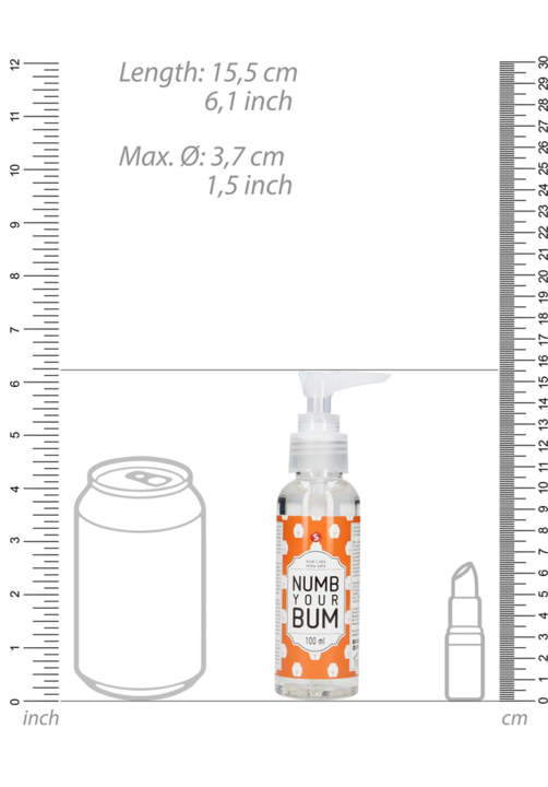 Image du produit Shots Anal Lube - Numb Your Bum - 100 ml (100 ml)